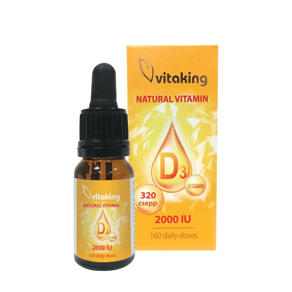 Vitaking - Natural Vitamin D3 - 10ml (320 Drops) – Vitaking förpackning