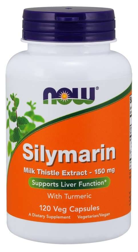 NOW Foods Milk Thistle Extract With Turmeric, 150mg - 120 Vcaps – NOW Foods embalagem