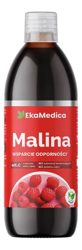 Eka Medica - Raspberry Syrup 250 ml – Eka Medica förpackning