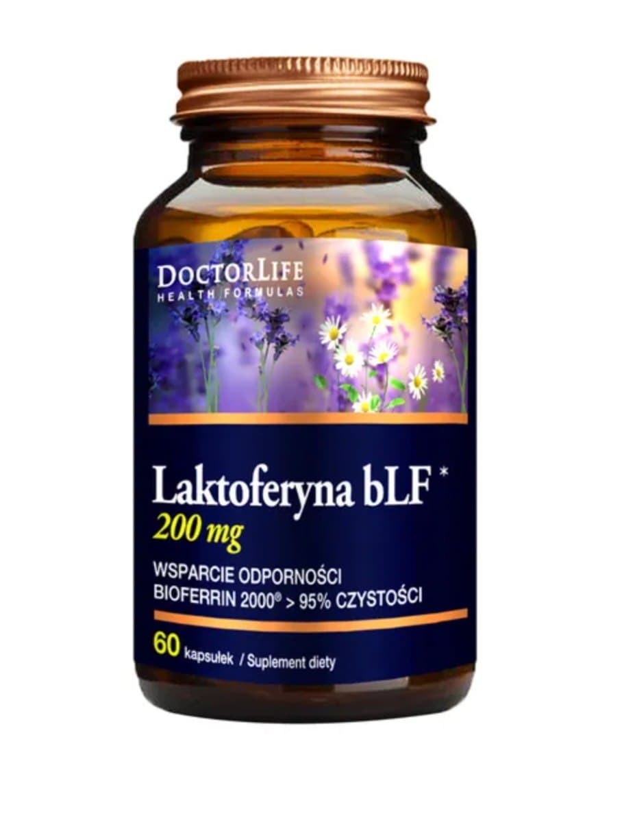 Doctor Life Laktoferyna bLF 200 mg 60 kapslar – Doctor Life förpackning
