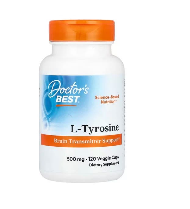 Doctor's Best - L-Tyrosine, 500mg - 120 vegetabiliska kapslar
