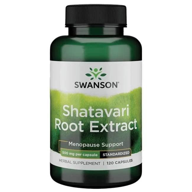 Swanson Shatavari Root Extract 500 mg, kapslar – Swanson förpackning
