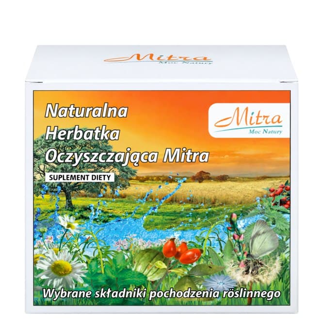 Mitra - Natural Cleansing Tea 30 påsar á 2g – Mitra förpackning