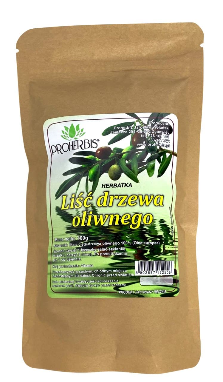 Proherbis - Olive Leaf - 100g pulver – Proherbis förpackning