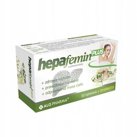 Alg Pharma Hepafemin PLUS 40 tabletter – Alg Pharma embalagem
