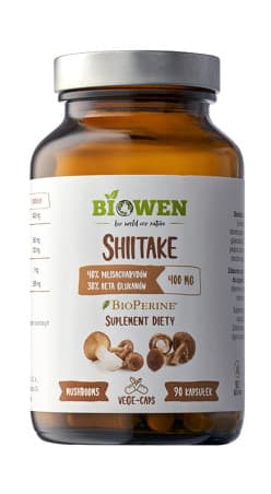 Biowen - Shiitake - 90 kapslar – Biowen förpackning