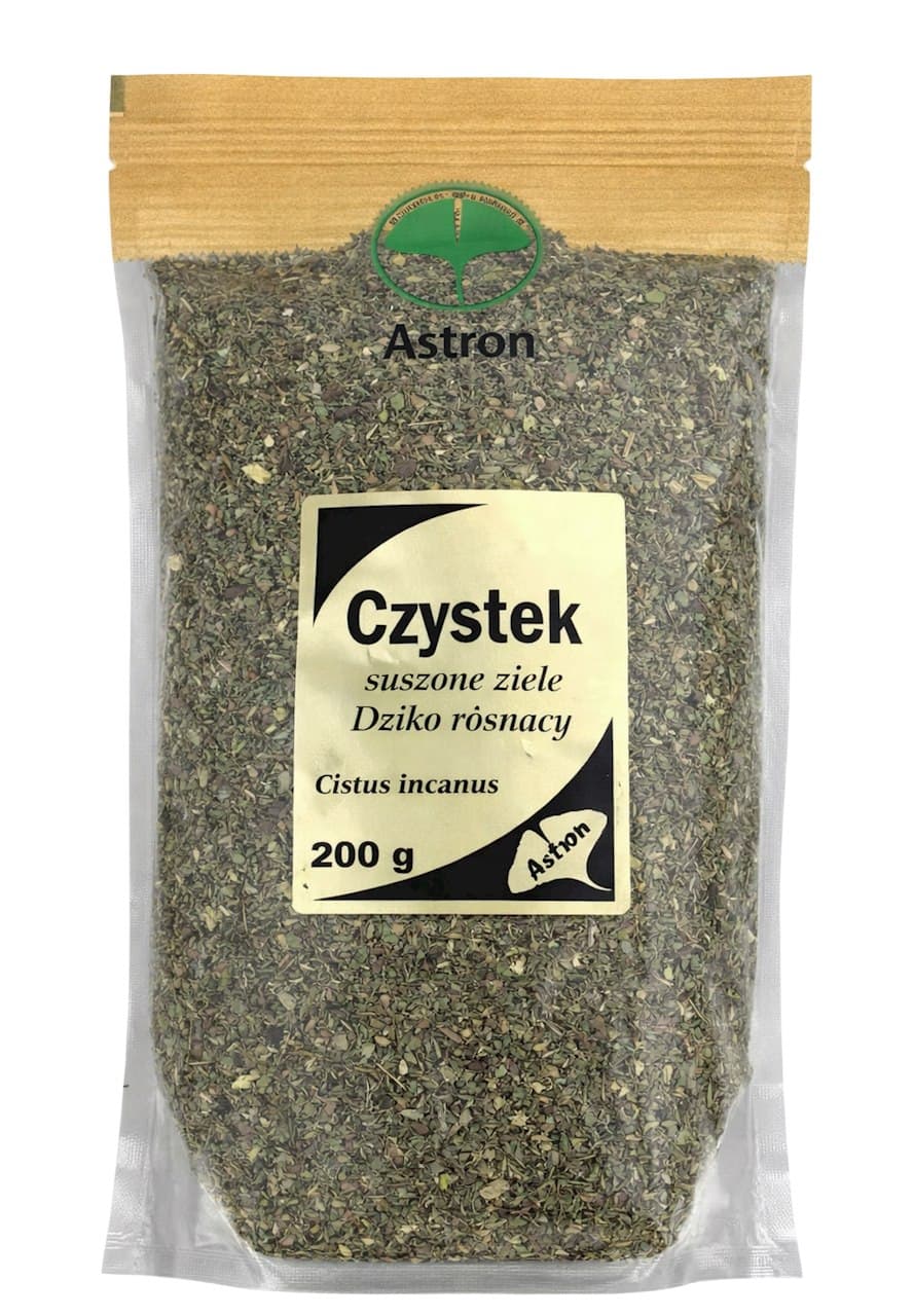 Astron - Czystek - Växtbaserat extrakt 500 mg kapslar – Astron förpackning