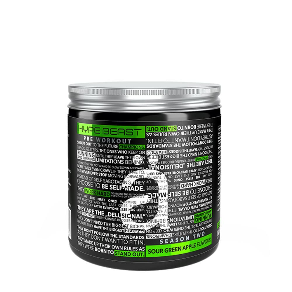 Nanosupps Sour Green Apple - 320g pulver – Nanosupps förpackning