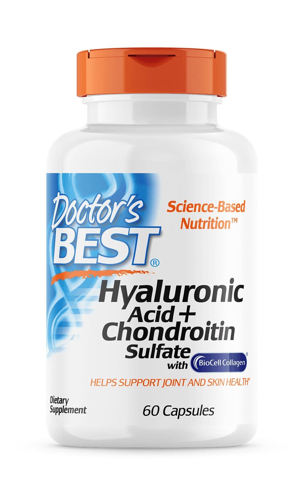Doctor's Best - Hyaluronic Acid + Chondroitin Sulfate with Biocell Collagen - 60 kapslar – Doctor's Best förpackning