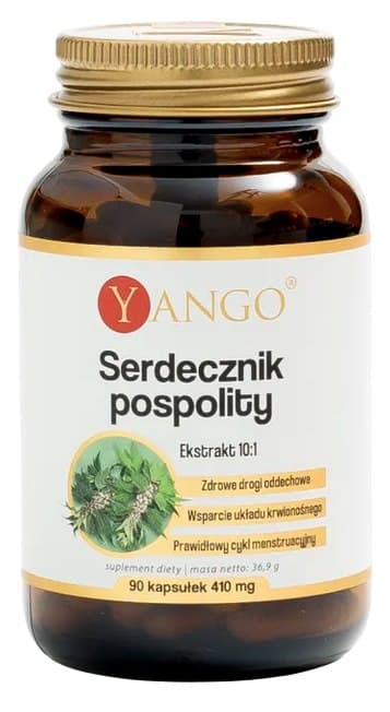 Yango Motherwort Extract - 320 mg, 90 vegetariska kapslar – Yango förpackning