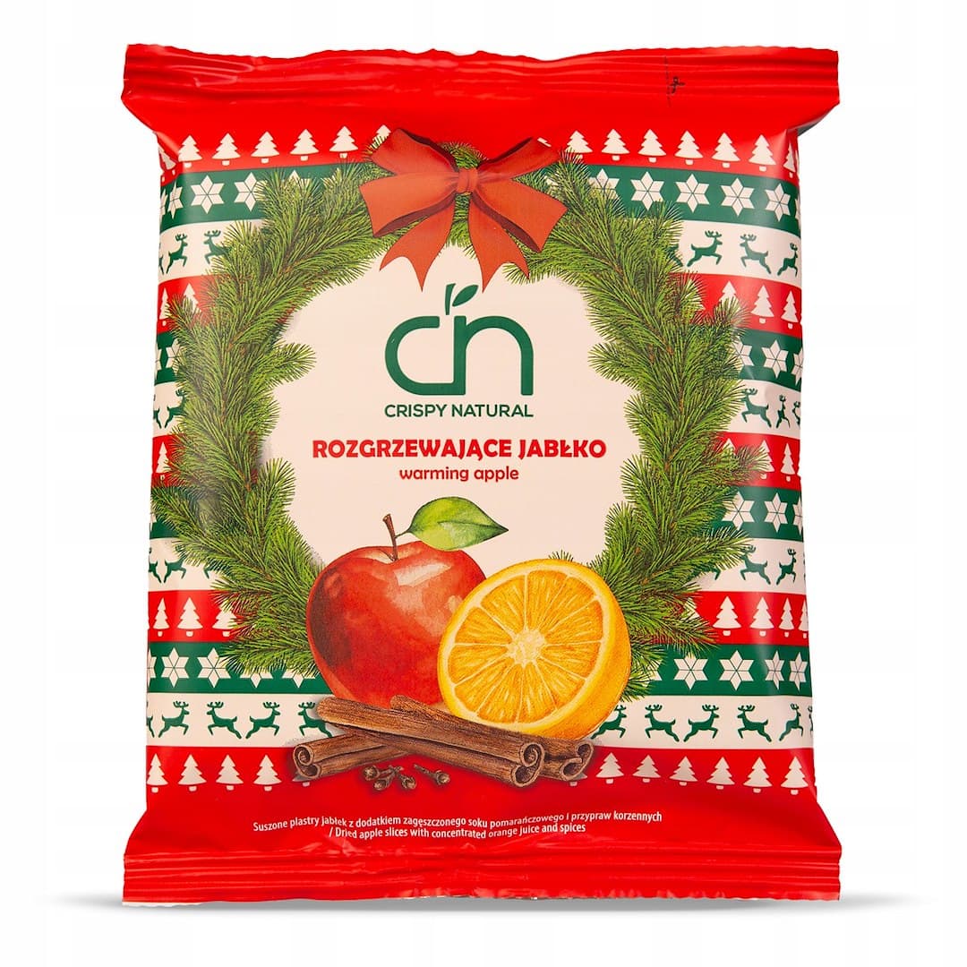 Crispy Natural Jabłko suszone zimowe w plasterkach 50 g – Crispy Natural förpackning