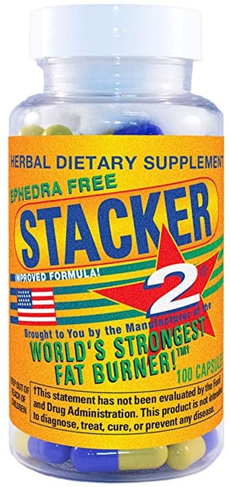Stacker 2 Ephedra Free - 100 kapslar – Stacker2 förpackning