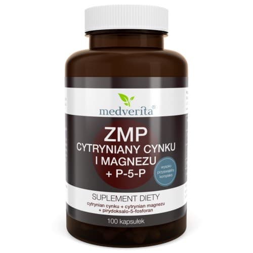 Medverita ZMP citrati di Zn e Mg + P-5-P 100 capsule – Medverita confezione