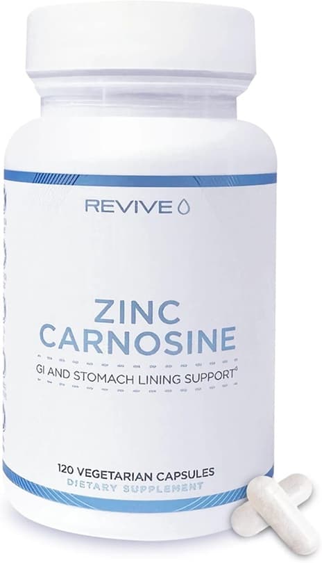 Revive Zinc Carnosine 300 mg - 120 vegetabiliska kapslar – Revive förpackning