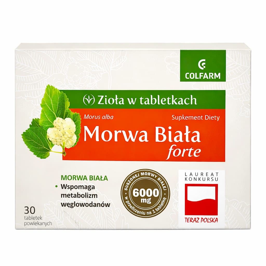 Colfarm - White Mulberry Forte 60 kapslar – Colfarm förpackning
