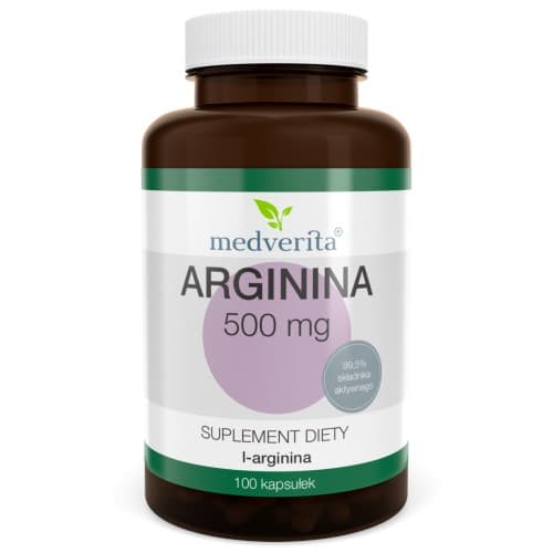Medverita Arginina 500 mg 100 capsule – Medverita confezione