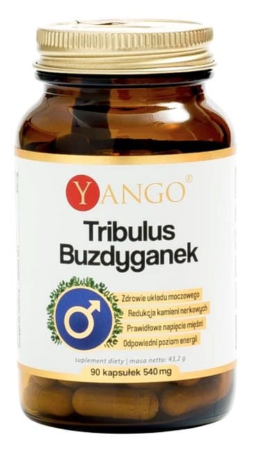 Yango Tribulus 450 mg - 90 vegetariska kapslar – Yango förpackning