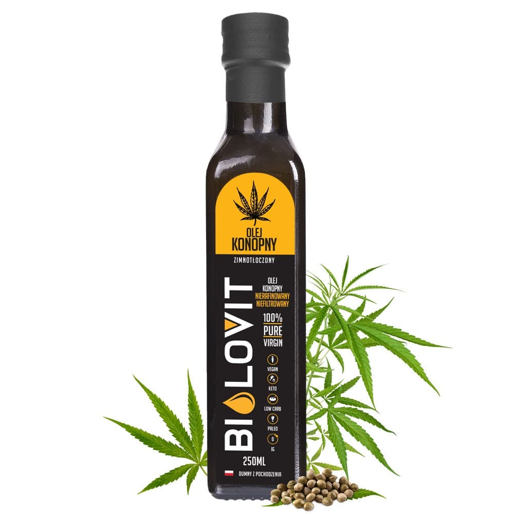 Bilovit Olej konopny 250ml biologico, spremuto a freddo – Bilovit confezione