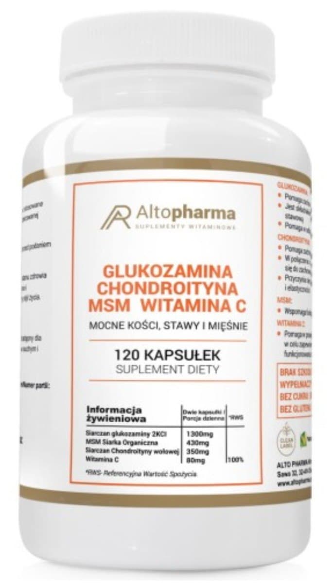 Altopharma Glucosamina Condroitina MSM Vitamina C 120 capsule