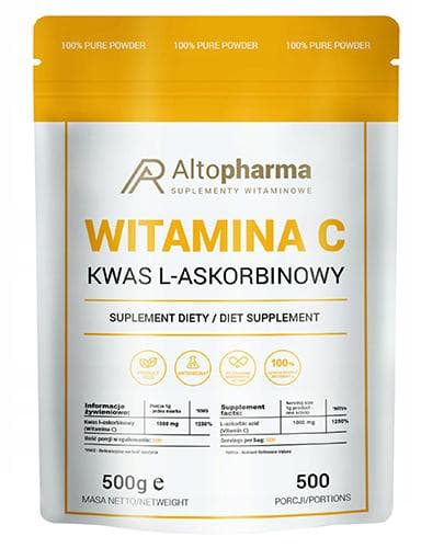 Altopharma Ácido L-ascórbico Vitamina C 1000 mg pó 500 g