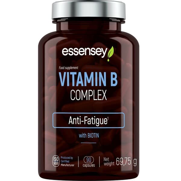 Essensey Vitamin B Complex - 90 kapslar, 69.75g – Essensey förpackning
