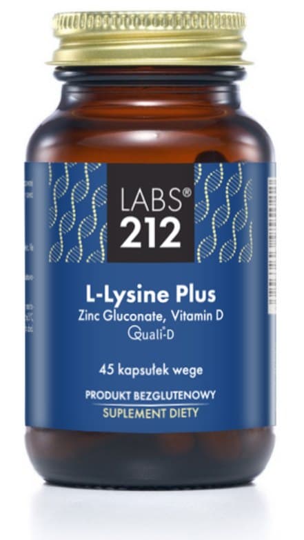 LABS 212 - L-Lysine Plus - 45 kapslar – LABS 212 förpackning