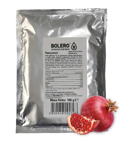 Bolero Bag Pomegranate 100g – Bolero förpackning