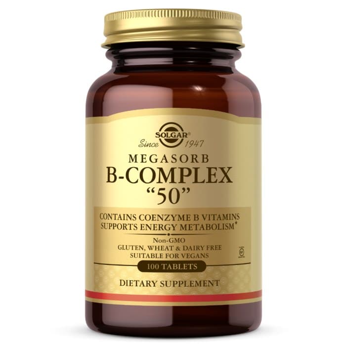 Solgar Megasorb B-Complex 30 tabletter