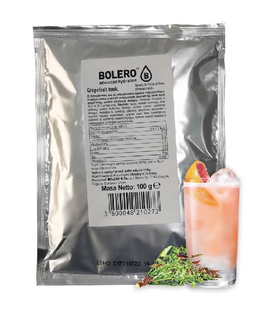 Bolero Bag Grapefruit Tonic 100g – Bolero förpackning