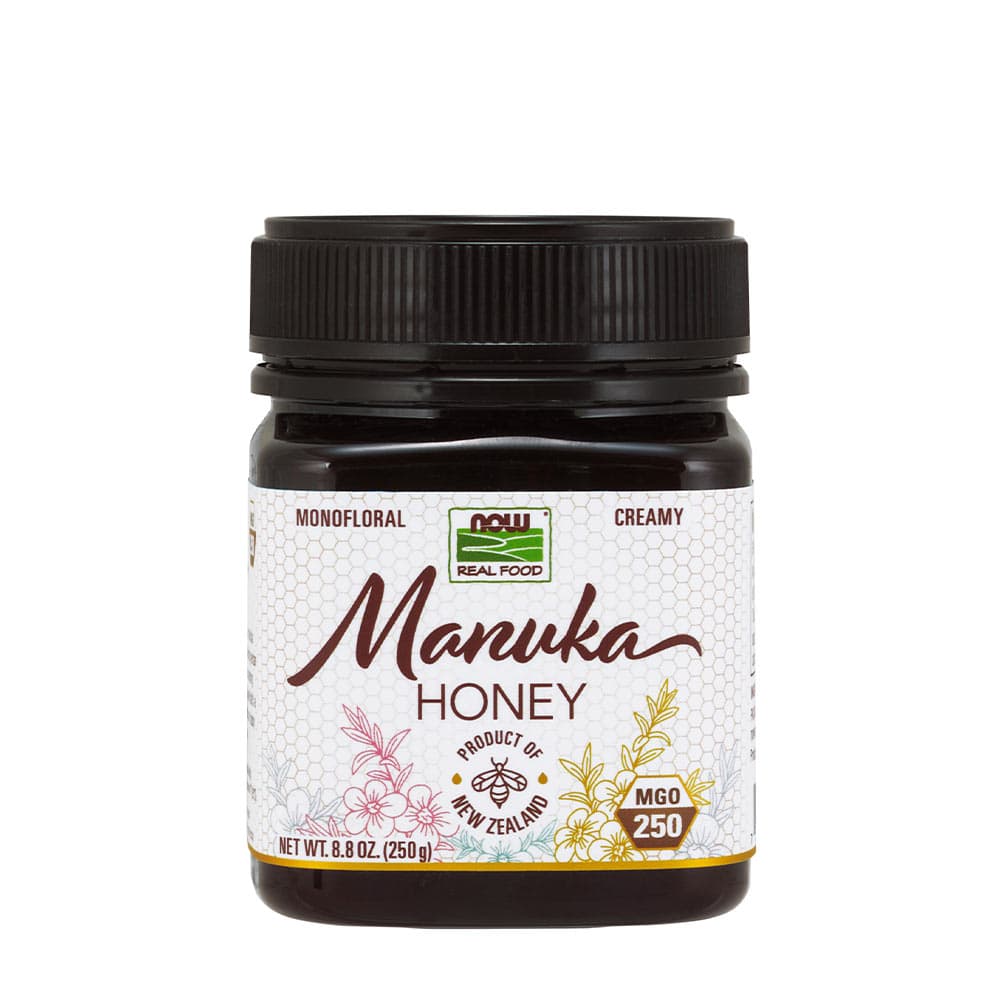 NOW Foods - Manuka Honey MGO 250 - 249g – NOW Foods förpackning