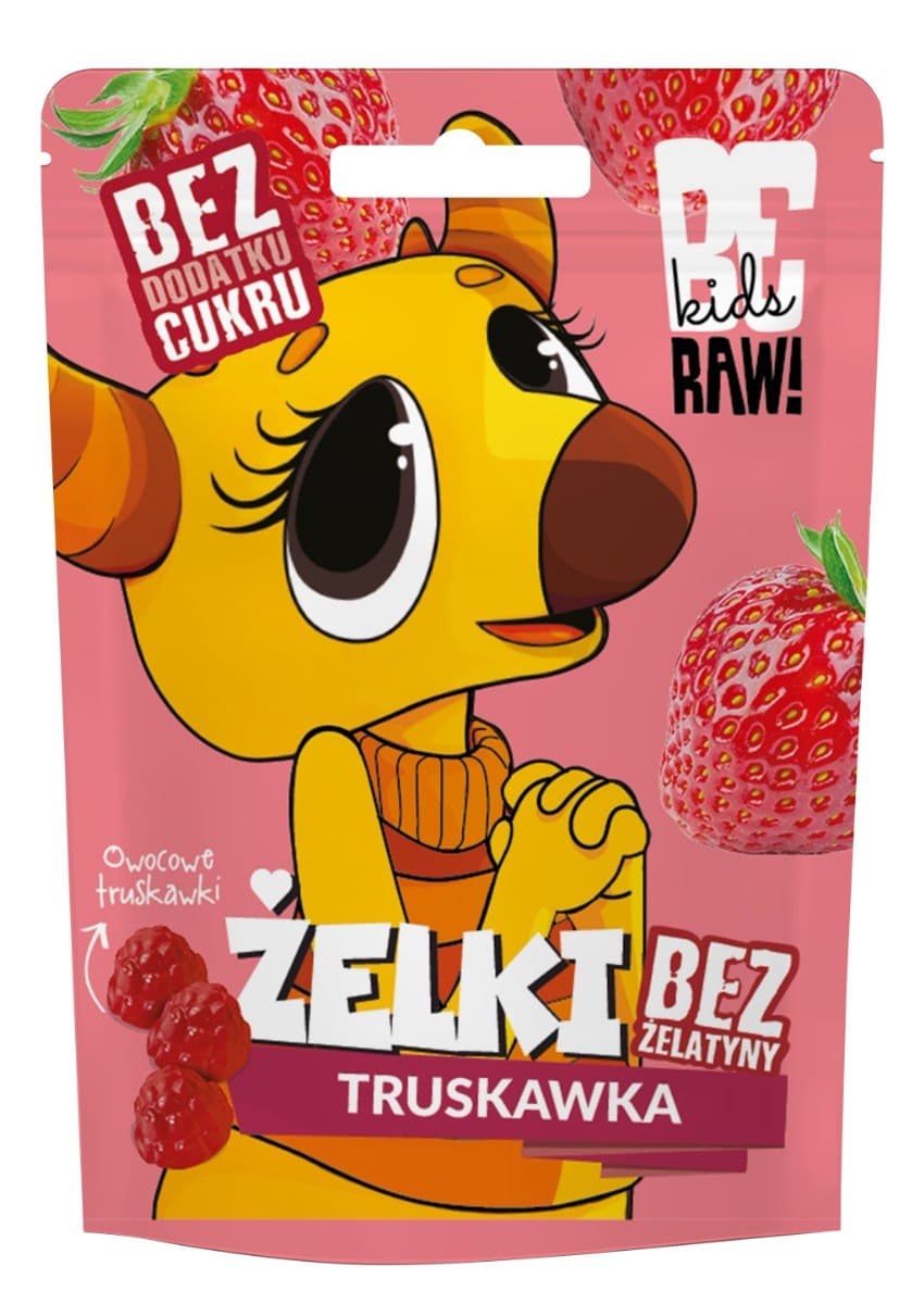 BeRAW Kids Żelki Fresa Manzana 35 g
