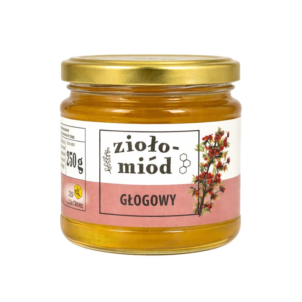 Bartnik Sądecki - Bartnik Hawthorn Herbal Honey 250g – Bartnik Sądecki förpackning