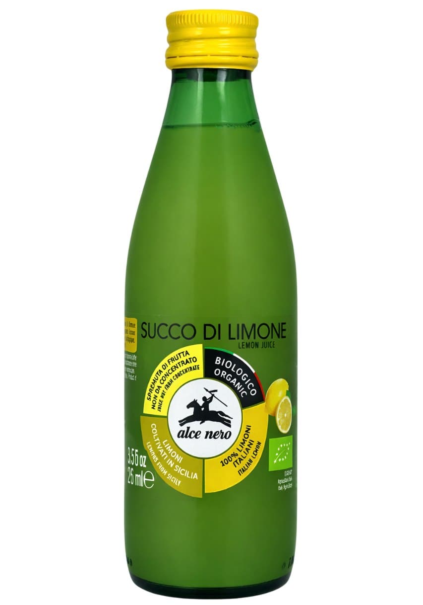 Alce Nero - Organic Lemon Juice - 250ml – Alce Nero förpackning