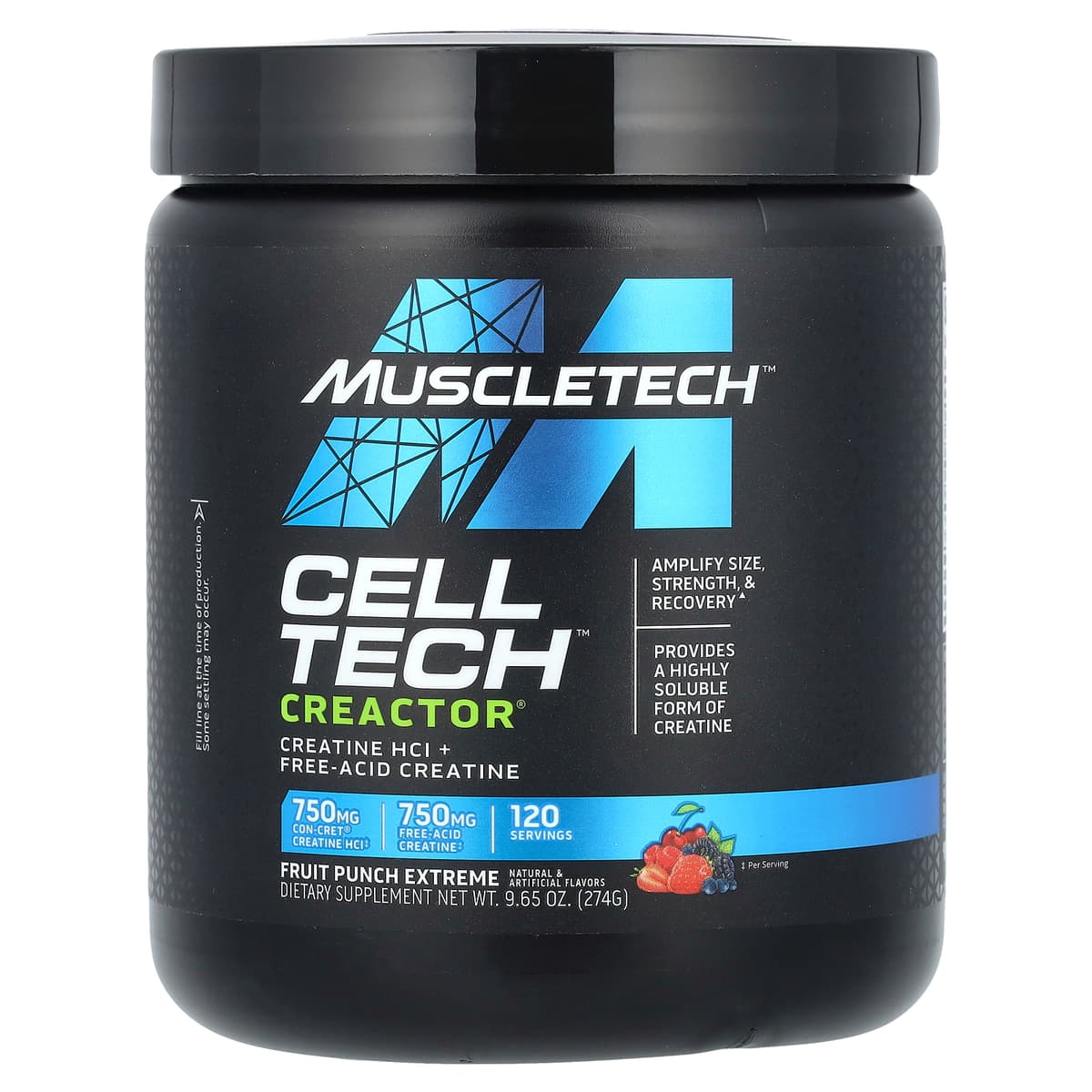 Muscletech - Cell-Tech Creactor - 274g pulver – Muscletech förpackning