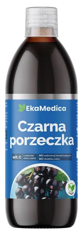 Eka Medica - Black Currant - 500ml – Eka Medica förpackning