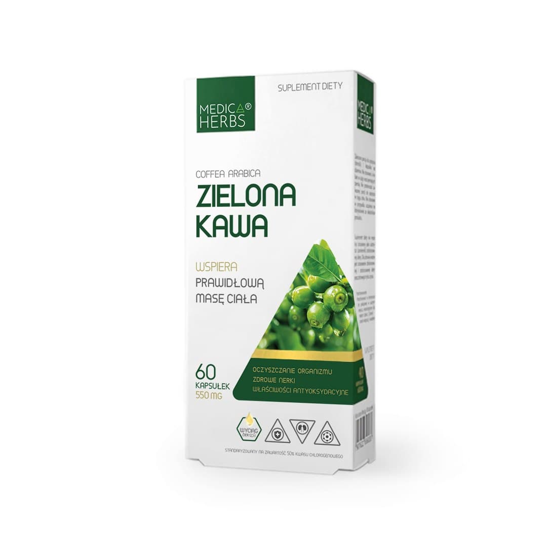 Medica Herbs - Green Coffee - 60 kapslar – Medica Herbs förpackning