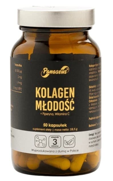 Panaseus - Collagen Youth - 50 kapslar – Panaseus förpackning