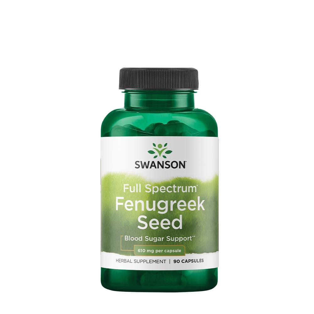 Swanson - Fenugreek Seed 500 mg kapslar – Swanson förpackning