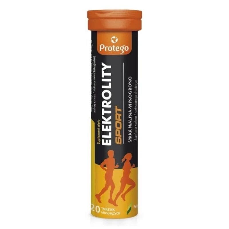 Protego Electrolitos Sport 20 tabletas efervescentes | Salvum Lab – Protego empaque