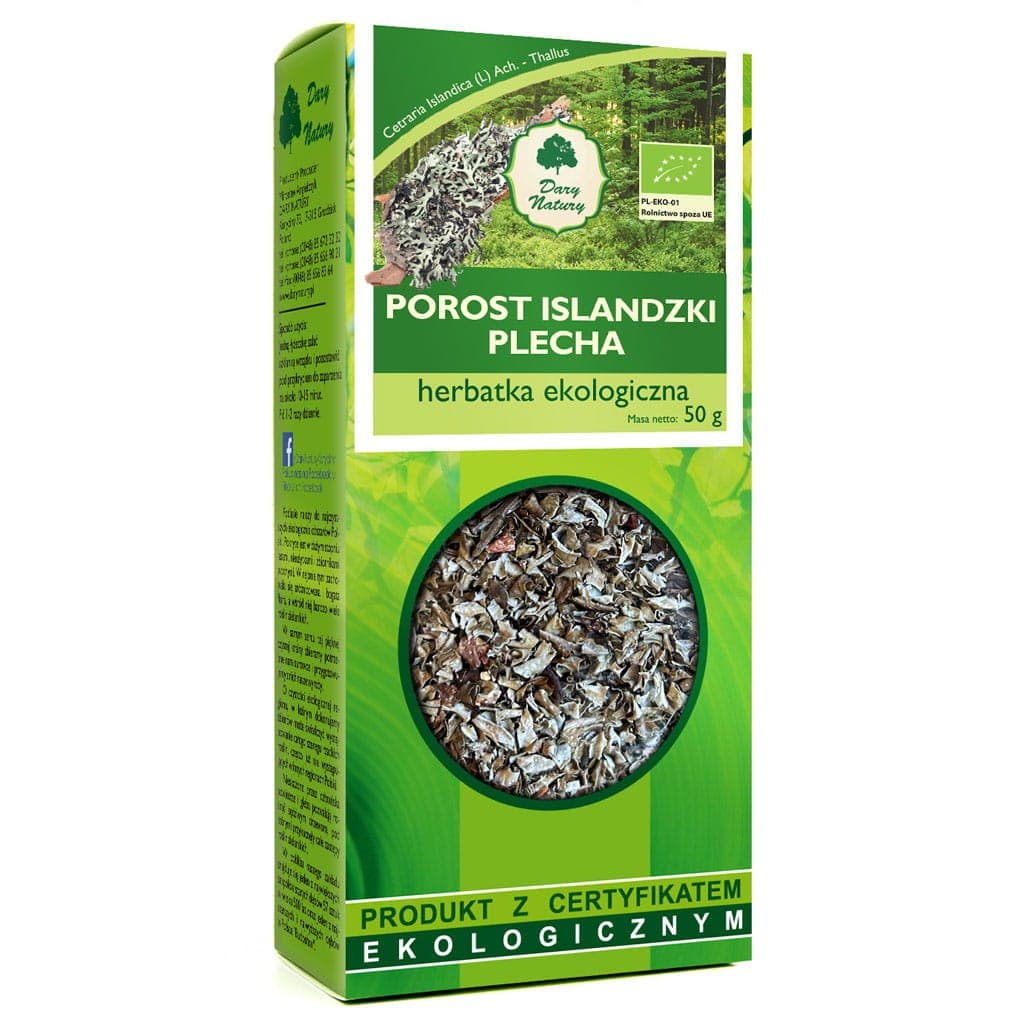 Dary Natury - Icelandic Moss - 50g – Dary Natury förpackning