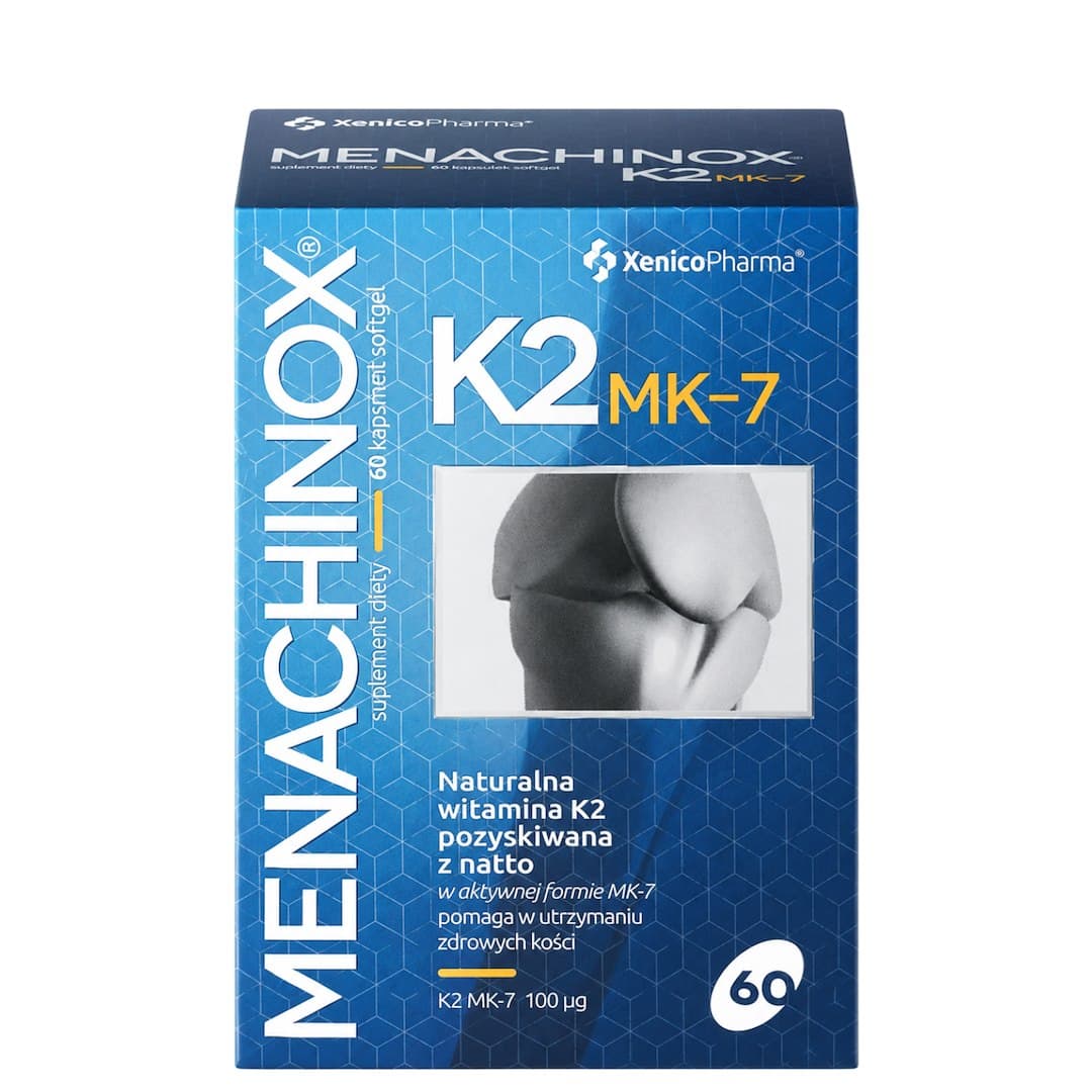 Xenico Pharma - Menachinox K2 MK-7 100mcg – XENICO PHARMA förpackning