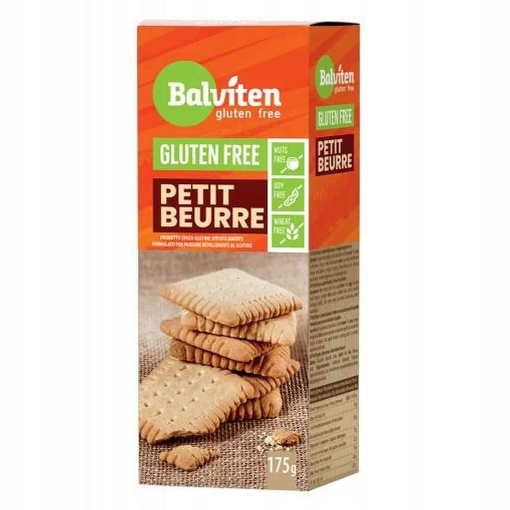 Balviten Herbatniki Petit Beurre utan tillsatt socker glutenfria 175 g | Bio Planet – Balviten förpackning