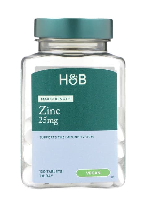 Holland & Barrett Max Strength Zinc 25 mg - 120 tabletter