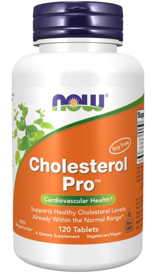 NOW Foods - Cholesterol Pro - 120 tabletter – NOW Foods förpackning