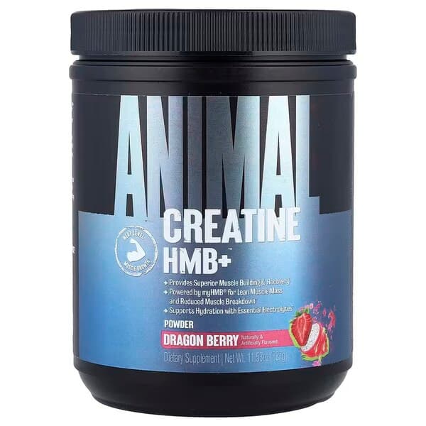 Universal Nutrition - Creatine Hmb+, Dragon Berry - 327g – Universal Nutrition förpackning