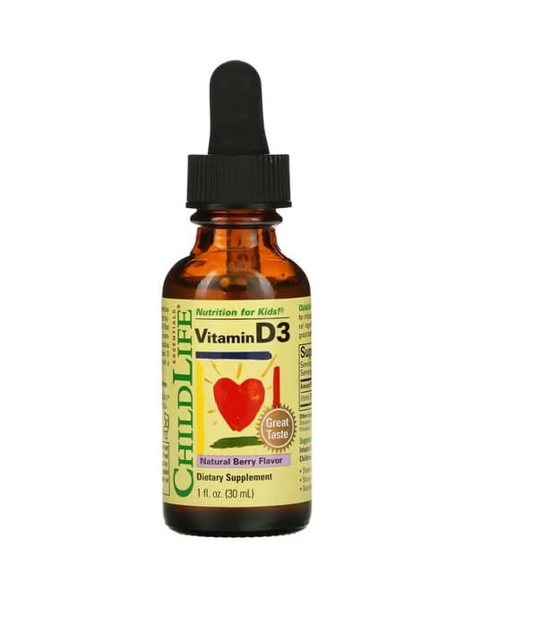 Child Life - Vitamin D3 500IU, flytande 30 ml – Child Life förpackning