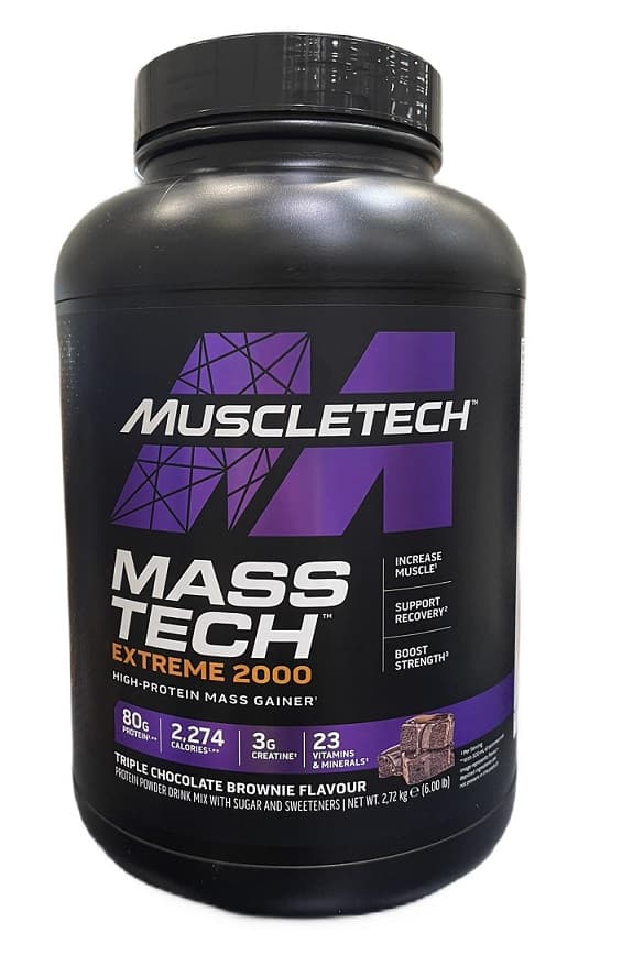 Muscletech Mass-Tech Extreme 2000 - Triple Chocolate Brownie, 2720g – Muscletech förpackning