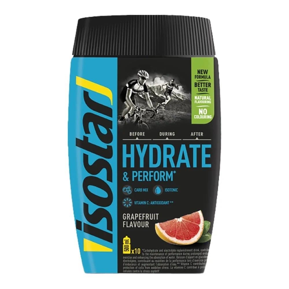 ISOSTAR Koncentrat 400 g med grapefrugtsmag – isostar emballage