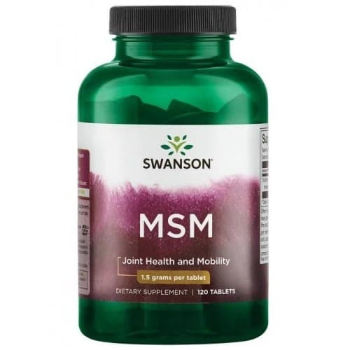 Swanson - MSM - 120 Tabletter – Swanson förpackning