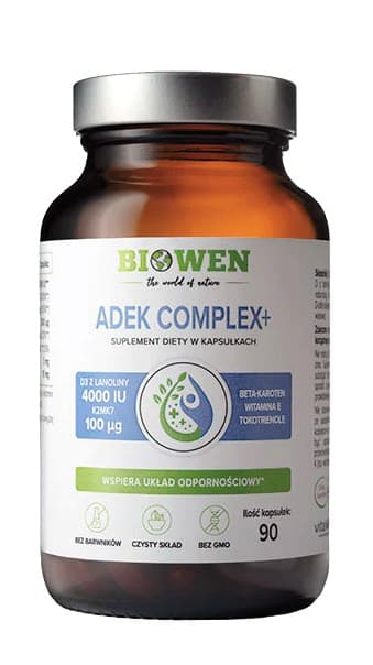 Biowen - Adek Complex+ - 90 kapslar – Biowen förpackning